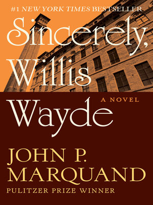 cover image of Sincerely, Willis Wayde